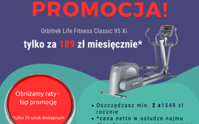 Promocja orbitrek Life Fitness 95 Xi za 189 zł miesięcznie